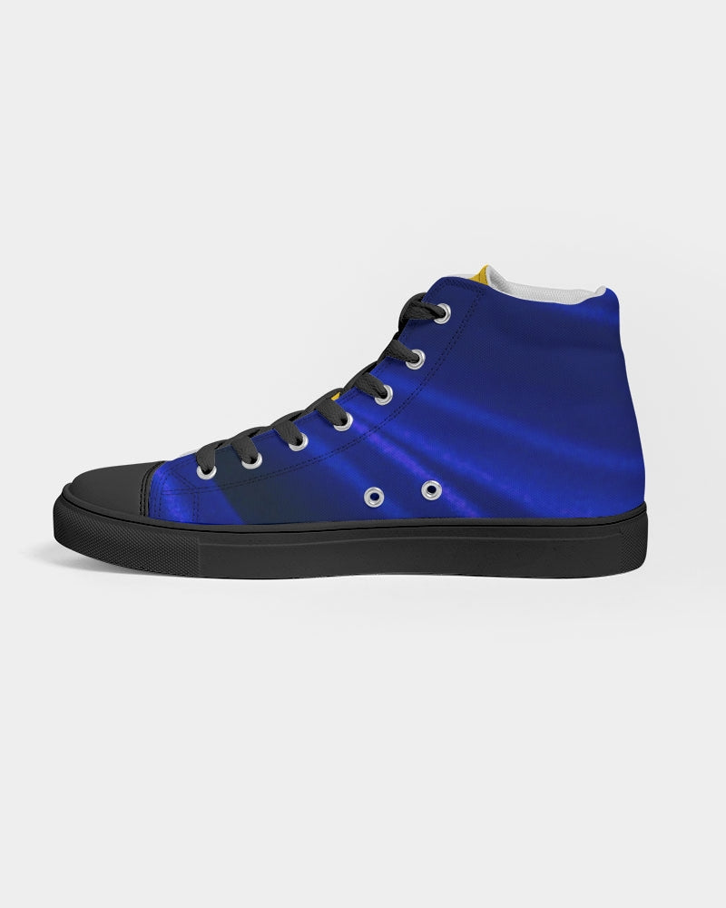 Greater Red BY MARVIN JEANS Men's Hightop Canvas Shoe - Black