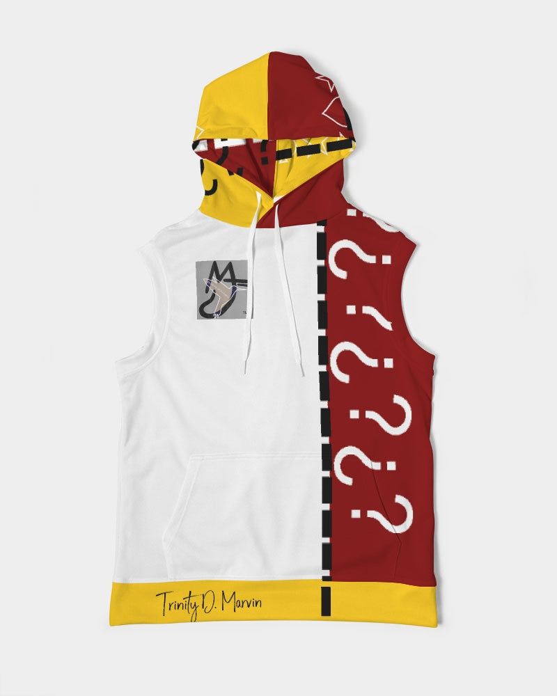 Yellow mix-up Men's Premium Heavyweight Sleeveless Hoodie