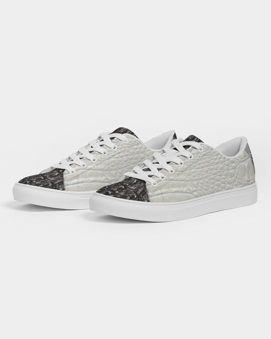 Gator black Gator white by Trinity D Marvin Men's Faux-Leather Sneaker