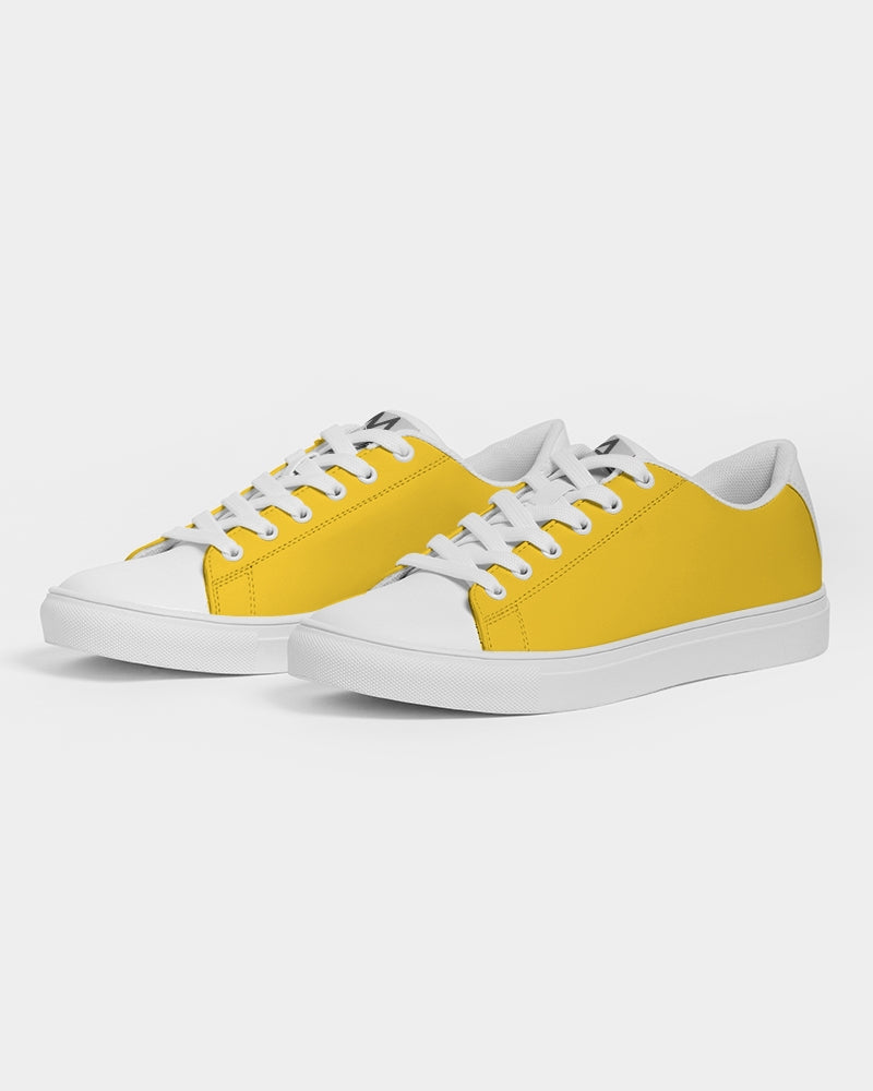 Yellow white BY MARVIN JEANS Men's Faux-Leather Sneaker