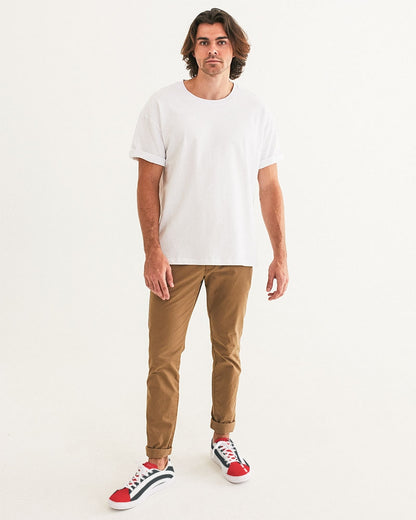 Zebra red by Trinity D Marvin Men's Faux-Leather Sneaker