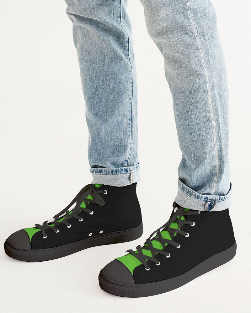 Black is beautiful by Marvin Jeans and Trinity D Marvin Men's Hightop Canvas Shoe - Black