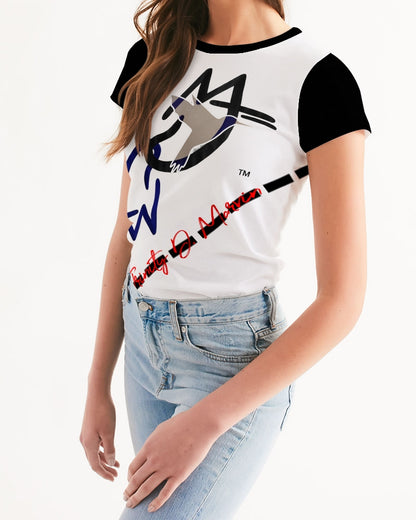 Two logo's by Marvin Jeans and Trinity D Marvin Women's Tee