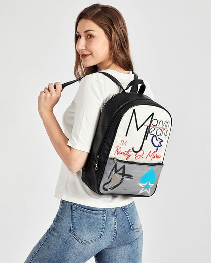 Logo's by Marvin Jeans and Trinity D. Marvin Classic Faux Leather Backpack