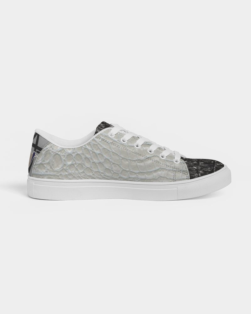 Gator black Gator white by Trinity D Marvin Men's Faux-Leather Sneaker