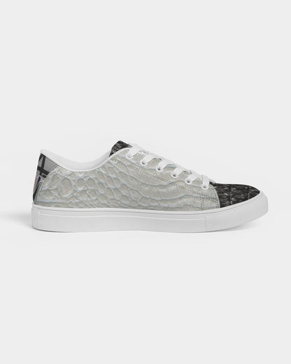 Gator black Gator white by Trinity D Marvin Men's Faux-Leather Sneaker