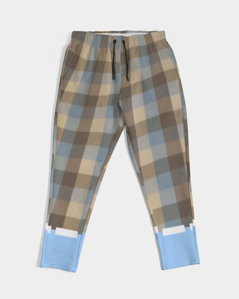 @plaids baby blue Men's Joggers