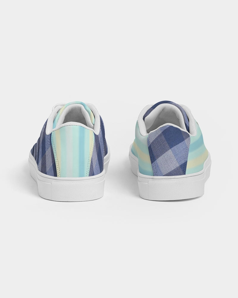 Blue stripes pin stripes by Marvin Jeans and Trinity D Marvin Men's Faux-Leather Sneaker