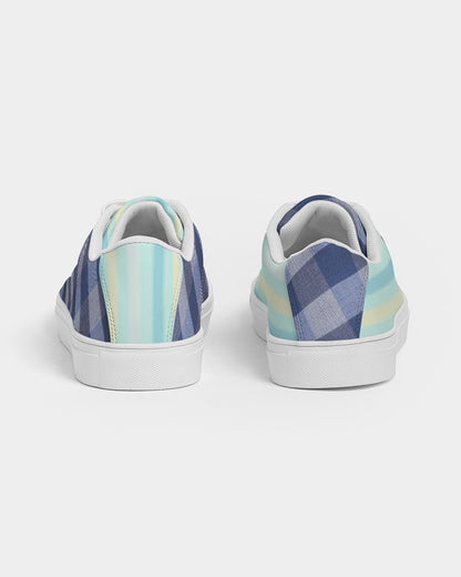 Blue stripes pin stripes by Marvin Jeans and Trinity D Marvin Men's Faux-Leather Sneaker