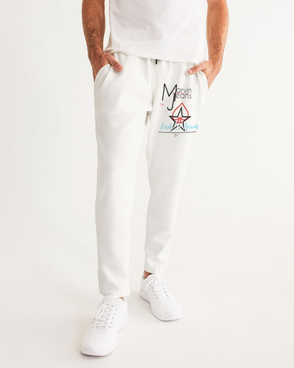 All White Legacy by Marvin Jeans and Trinity D Marvin Men's Joggers