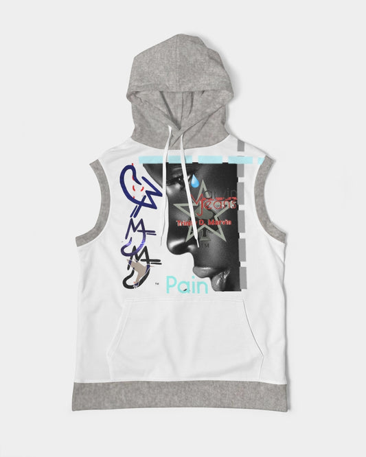 Feel my pain by Marvin Jeans and Trinity D Marvin Men's Premium Heavyweight Sleeveless Hoodie