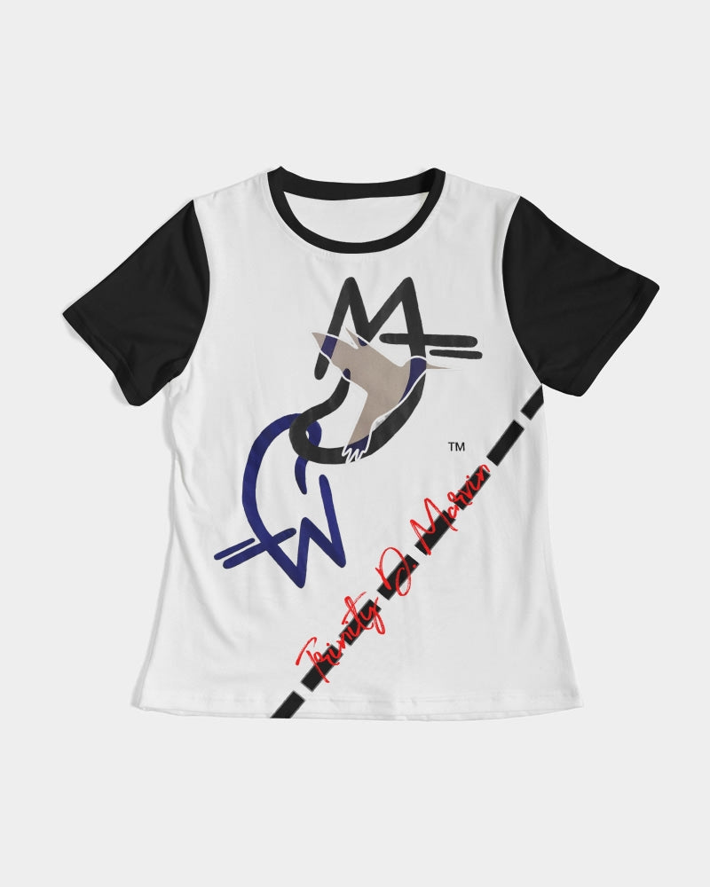 Two logo's by Marvin Jeans and Trinity D Marvin Women's Tee