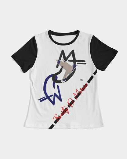 Two logo's by Marvin Jeans and Trinity D Marvin Women's Tee