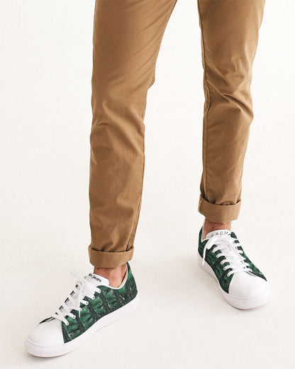 Gator white by Trinity D. Marvin Men's Faux-Leather Sneaker
