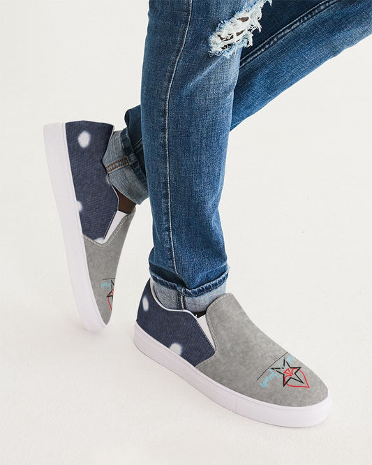 Dots cool grey by Marvin Jeans and Trinity D Marvin Men's Slip-On Canvas Shoe