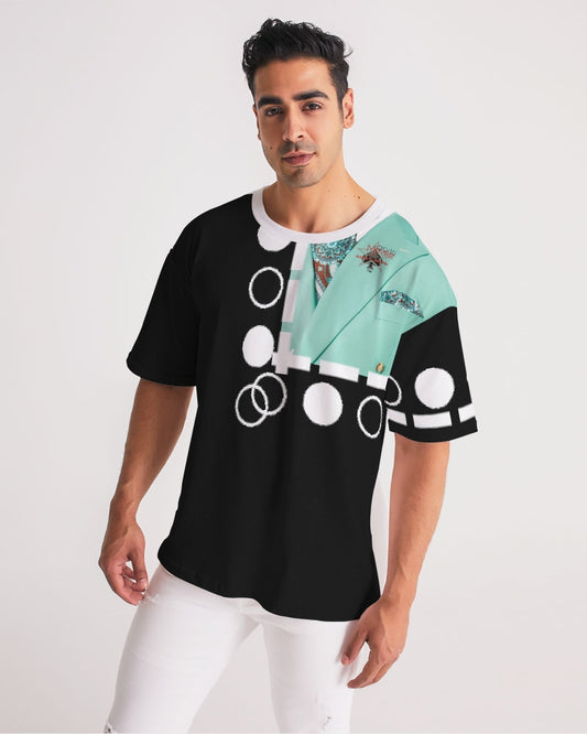 Black suits by Marvin Jeans and Trinity D Marvin Men's Premium Heavyweight Tee
