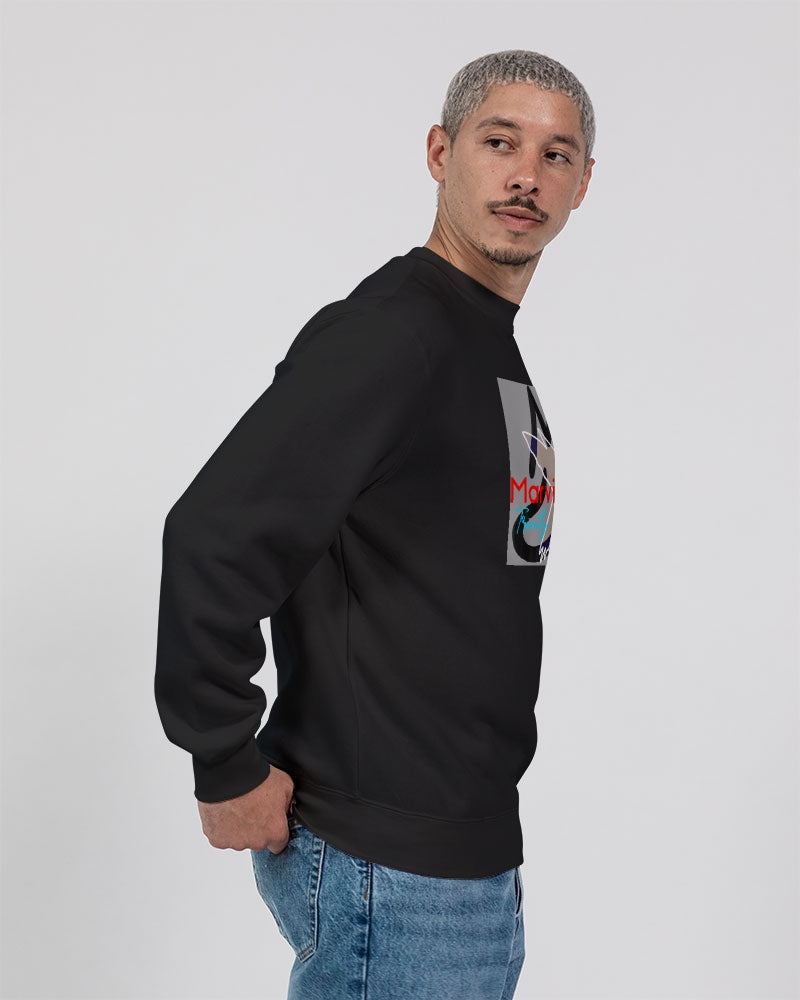 Black by Marvin Jeans and Trinity D Marvin Unisex Premium Crewneck Sweatshirt | Lane Seven