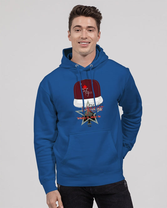 Logo cap by Marvin Jeans and Trinity D Marvin Unisex Premium Pullover Hoodie | Lane Seven