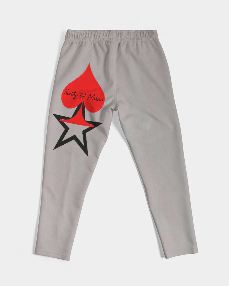 Light grey John 3:16 by Marvin Jeans and Trinity D Marvin Men's Joggers