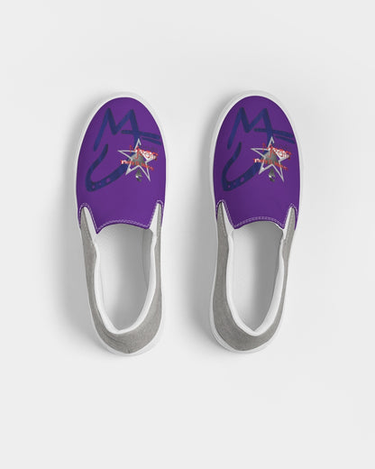 Purple cool grey BY MARVIN JEANS Men's Slip-On Canvas Shoe