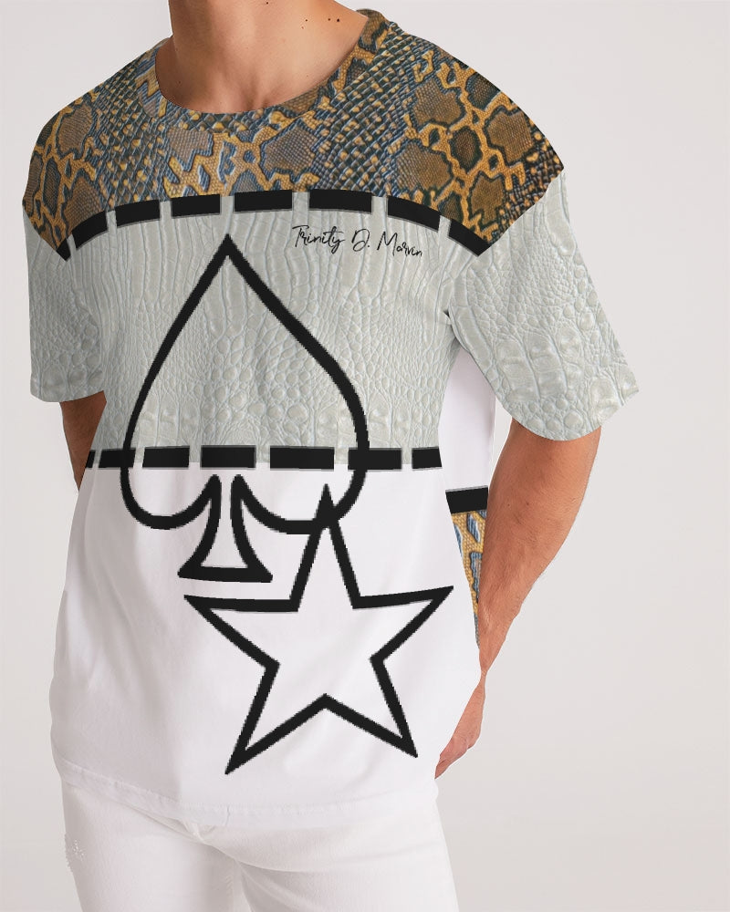Calf print gator white by Marvin JEANS Men's Premium Heavyweight Tee