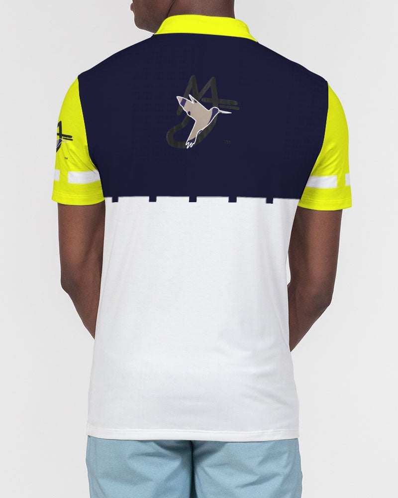 Fashion Icon by Marvin Jeans and Trinity D Marvin Men's Slim Fit Short Sleeve Polo