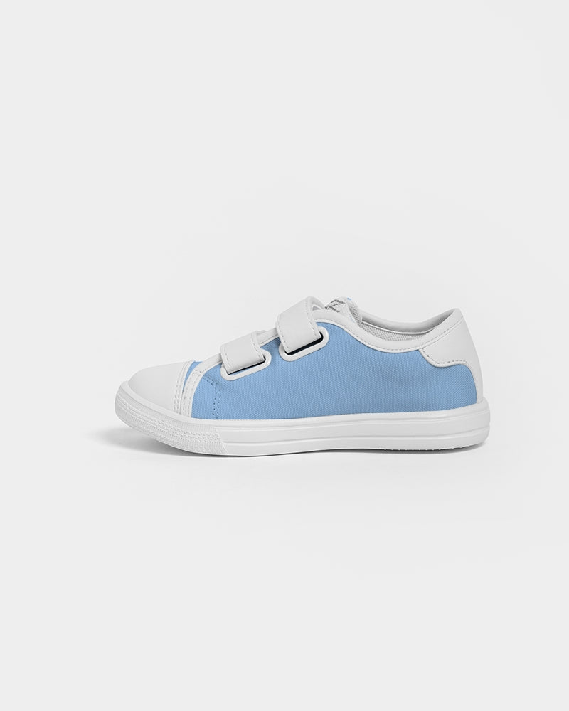 Retro Baby blue Kids Velcro Sneaker