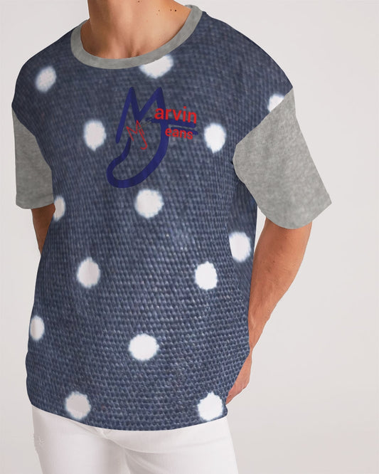 Dots cool grey sleeves  Men's Premium Heavyweight Tee