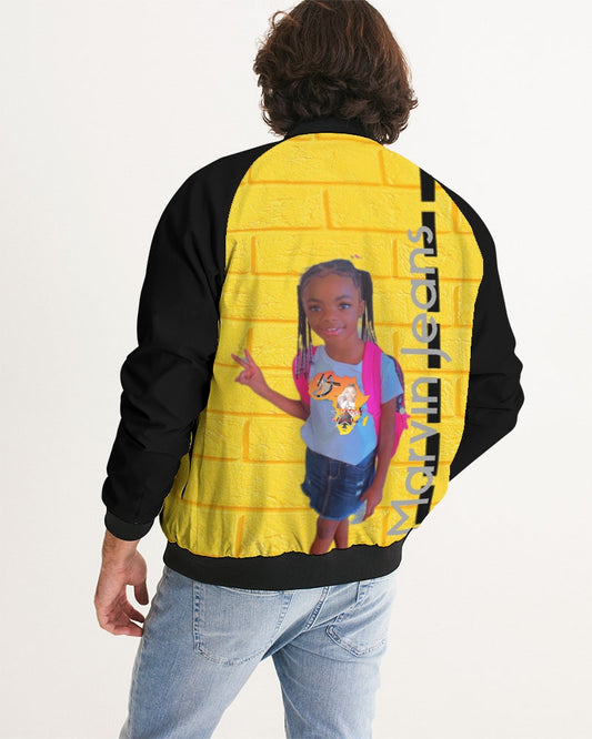 Brick city Yellow by Marvin Jeans and Trinity D Marvin Men's Bomber Jacket