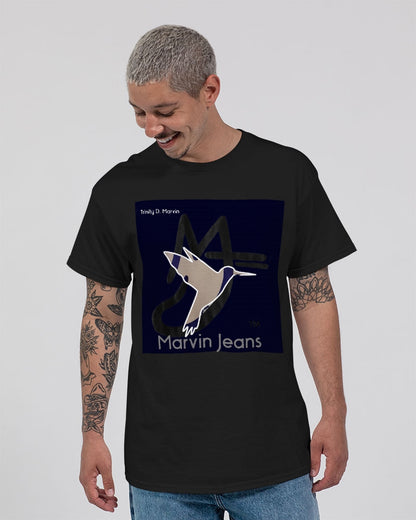Black by Marvin Jeans and Trinity D Marvin Unisex Ultra Cotton T-Shirt | Gildan