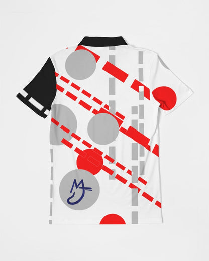 London Paris off grid by Marvin Jeans and Trinity D Marvin Men's Slim Fit Short Sleeve Polo