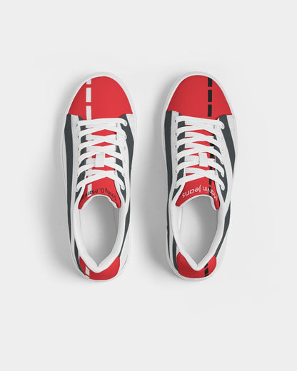 Zebra red by Trinity D Marvin Men's Faux-Leather Sneaker
