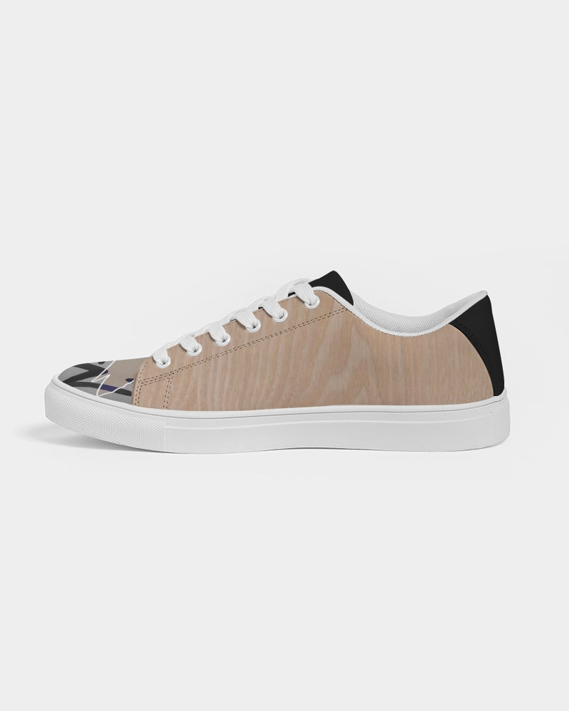 Woodgrain MJ tip by Trinity D. Marvin and Marvin Jeans Men's Faux-Leather Sneaker