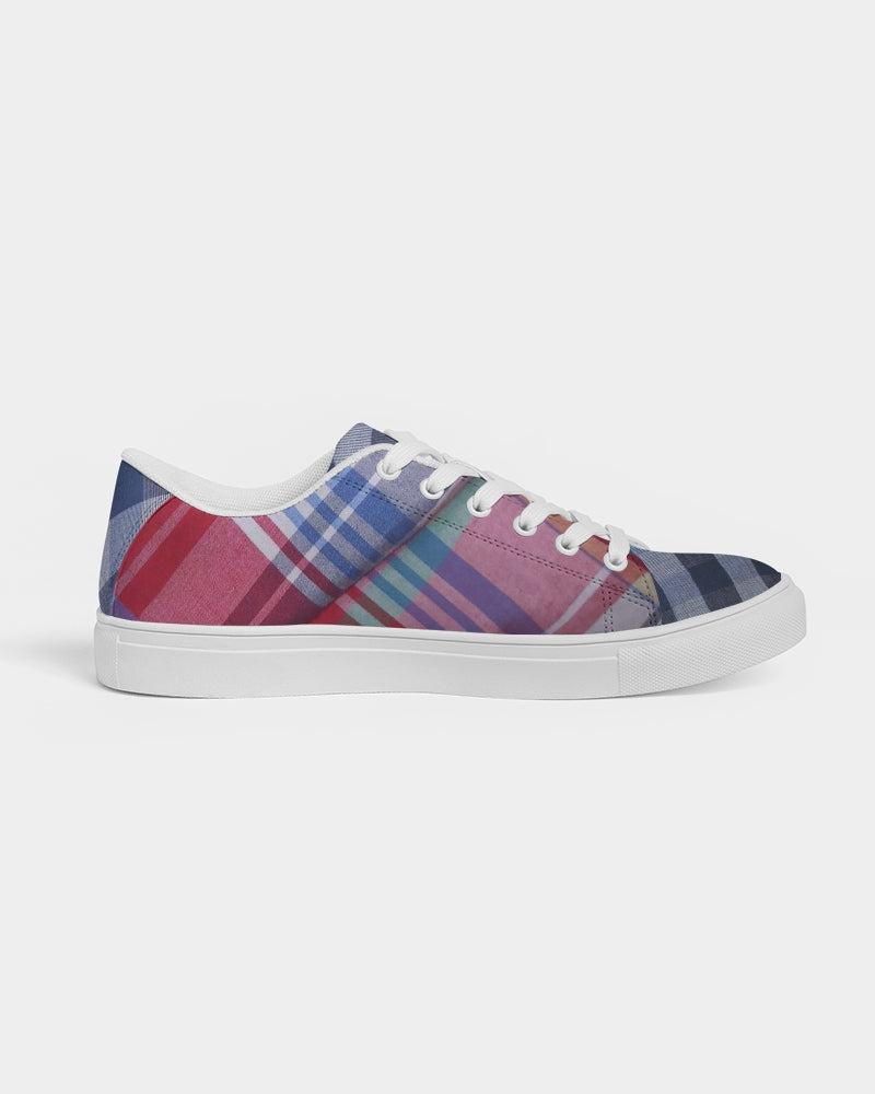 Plaids blue stripes by Marvin Jeans and Trinity D Marvin Men's Faux-Leather Sneaker