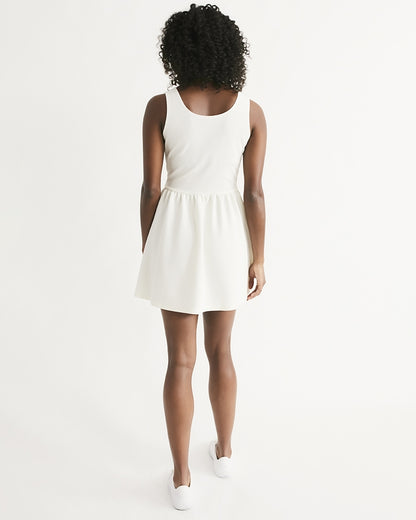 All White Legacy Women's Scoop Neck Skater Dress