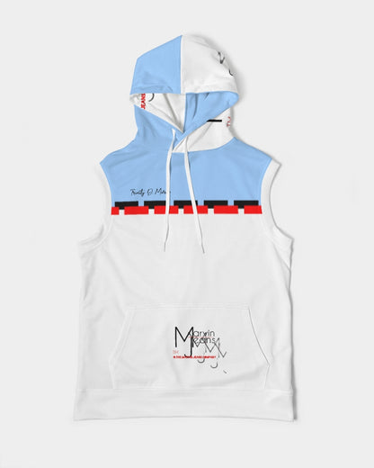 Baby blue BY MARVIN JEANS Men's Premium Heavyweight Sleeveless Hoodie