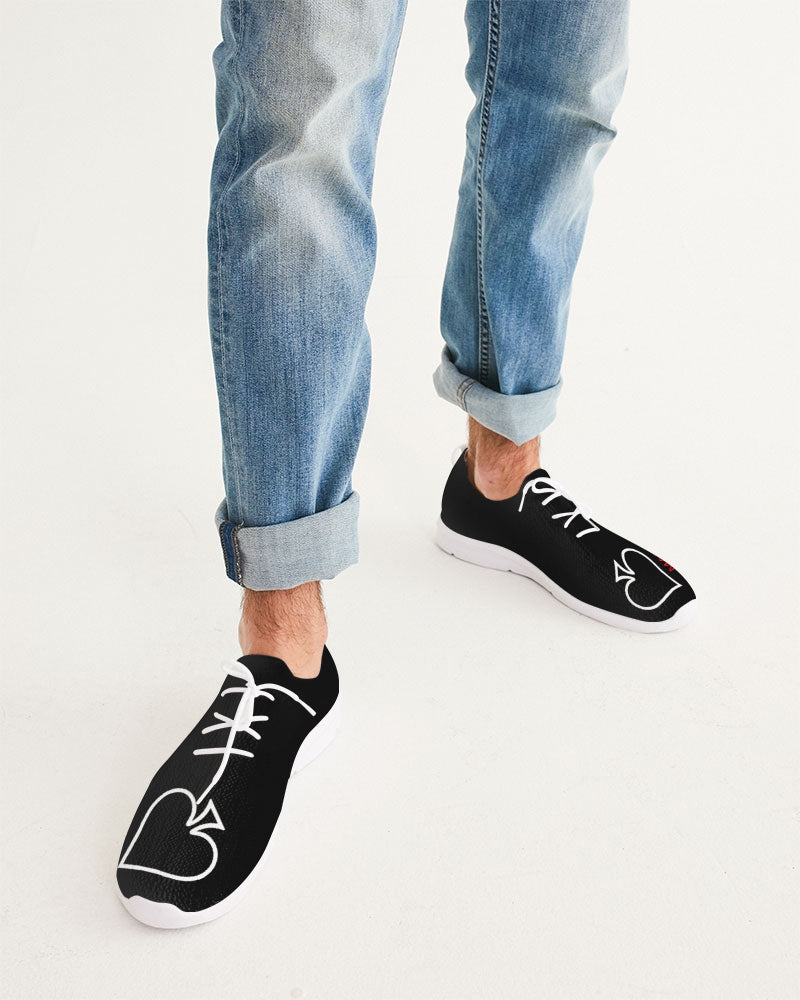 Black BY MARVIN JEANS Men's Lace Up Flyknit Shoe