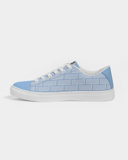 Baby blue brick Men's Faux-Leather Sneaker