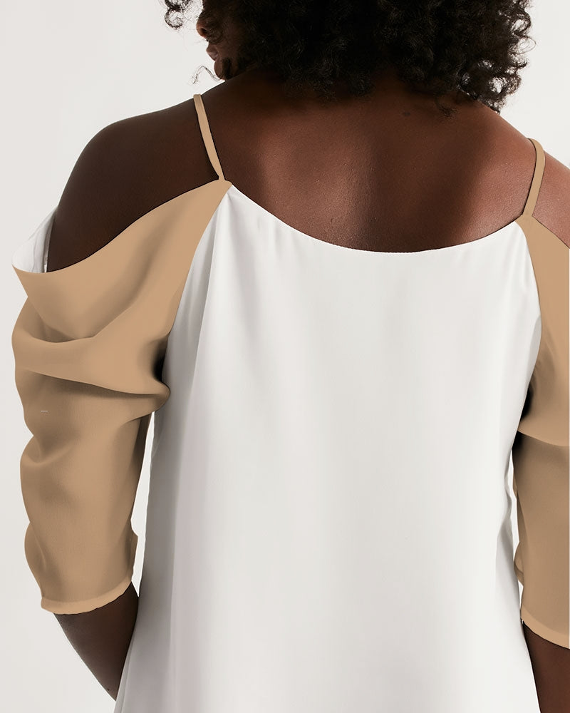 In da mix  Women's Open Shoulder A-Line Dress