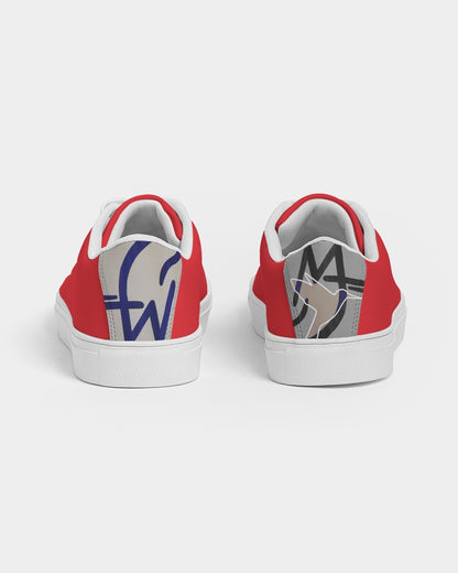 Red logo tip by MARVIN JEANS Men's Faux-Leather Sneaker