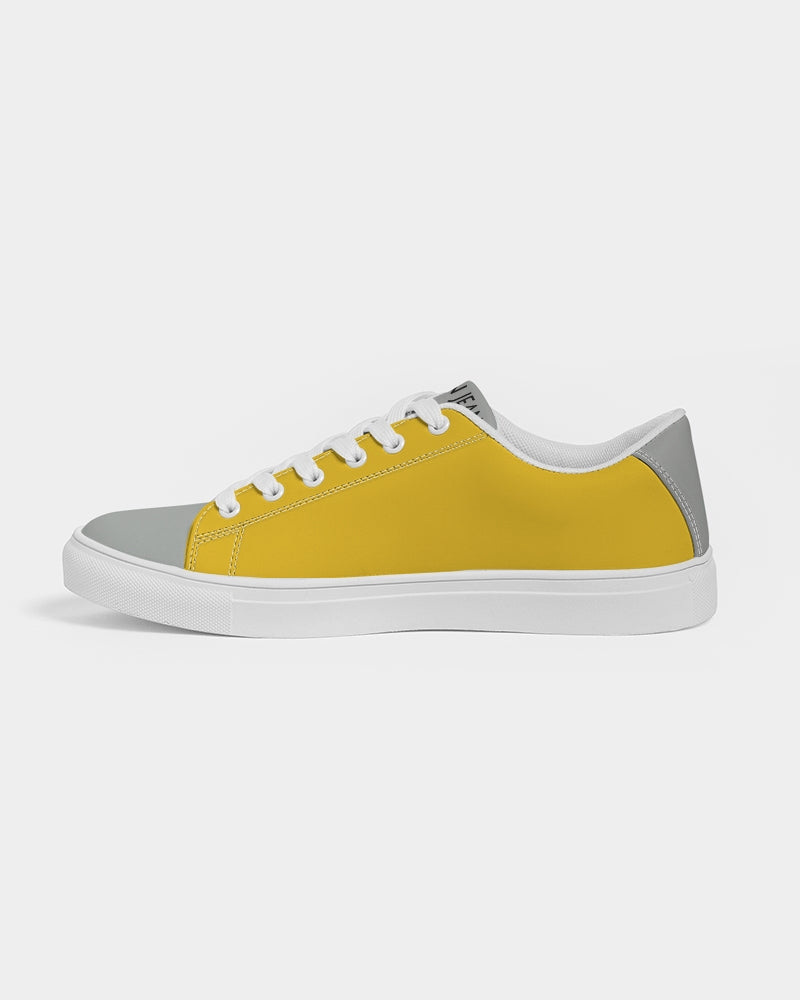 Yellow mixture Men's Faux-Leather Sneaker