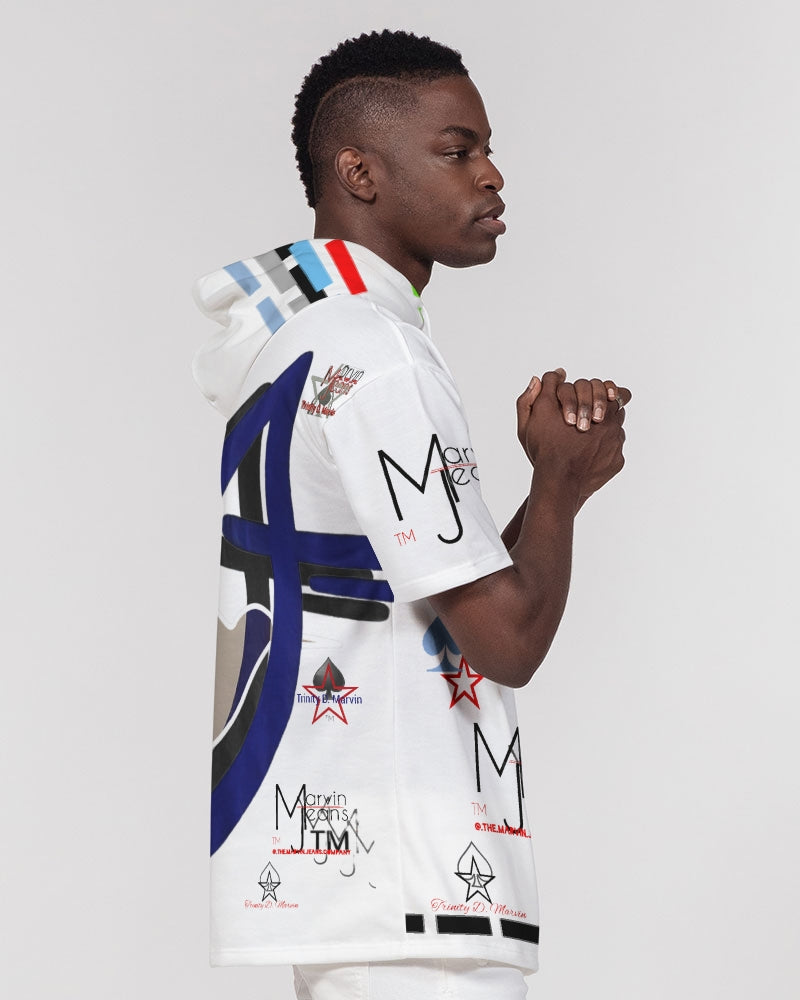 Logo's 2.0 by Marvin Jeans and Trinity D Marvin Men's Premium Heavyweight Short Sleeve Hoodie