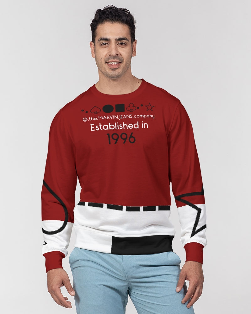Maroon Men's Classic French Terry Crewneck Pullover