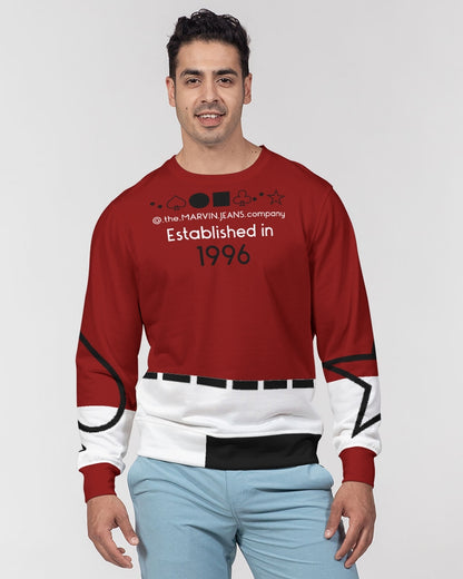 Maroon Men's Classic French Terry Crewneck Pullover
