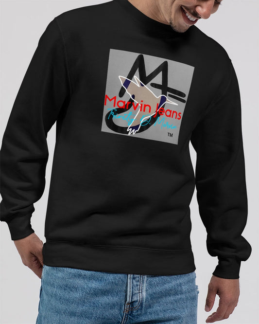 Black by Marvin Jeans and Trinity D Marvin Unisex Premium Crewneck Sweatshirt | Lane Seven