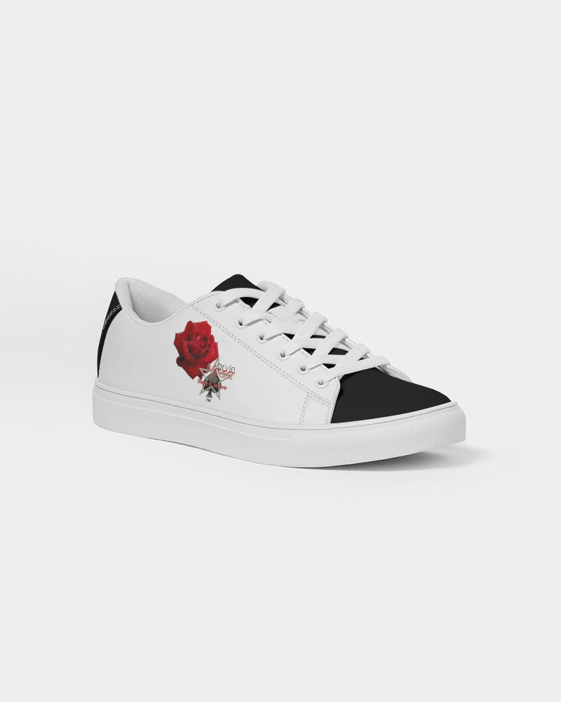 Red rose by Marvin Jeans and Trinity D Marvin Men's Faux-Leather Sneaker