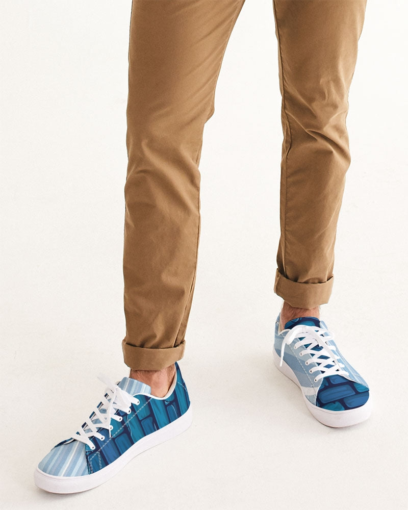 Brick city stripe mix by Marvin Jeans and Trinity D Marvin Men's Faux-Leather Sneaker