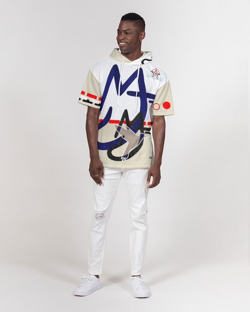 Logo's BY MARVIN JEANS Men's Premium Heavyweight Short Sleeve Hoodie