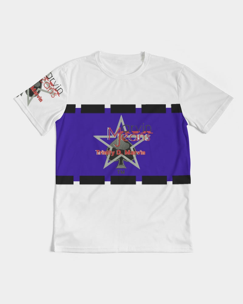 Blue cross by Trinity D Marvin and Marvin Jeans  Men's Tee