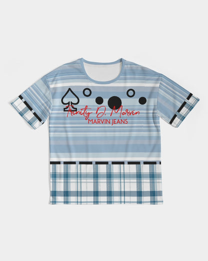 Mege plaids Mixed BY MARVIN JEANS Men's Premium Heavyweight Tee